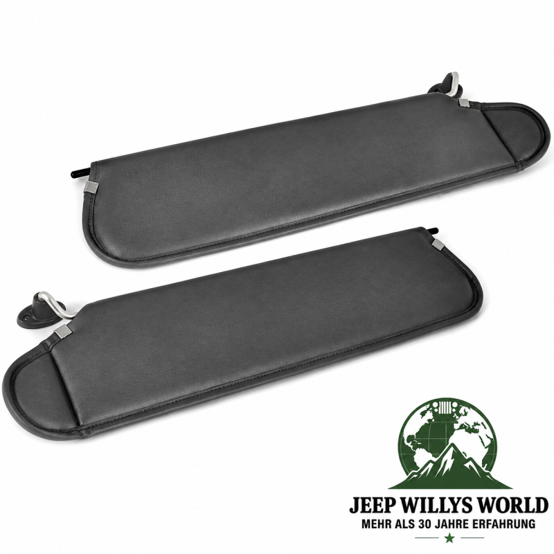 Sonnenblenden Paar Schwarz Jeep Wrangler 96-02
