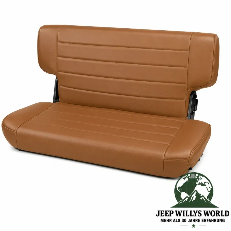 Rugged Ridge Rücksitzbank umklappbar und faltbar in Spice Denim Jeep Wrangler TJ (1996-2002)