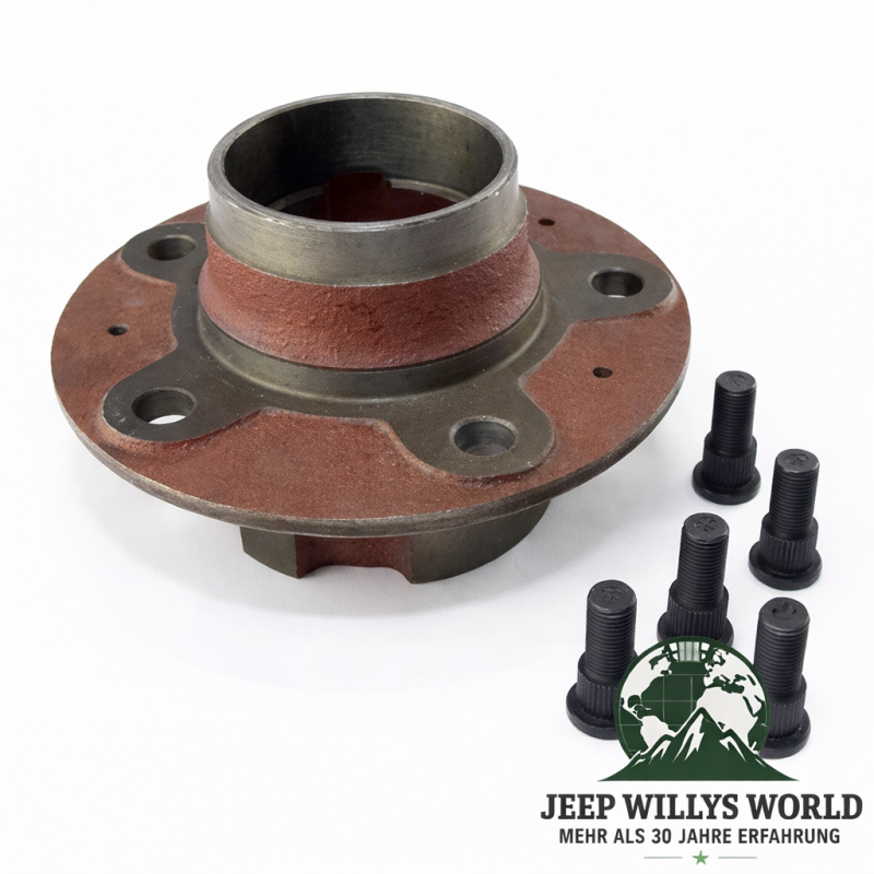 Axle Hub Left or Right Axle Dana 25 + 27 Right Hand Thread Jeep CJ Willys Ford GPW 41-68