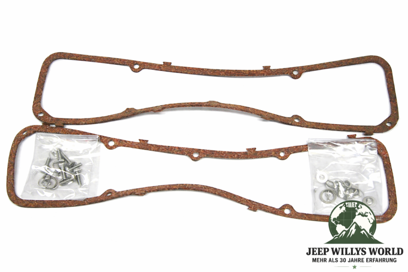 Valve Cover Pair Aluminum with OMIX Logo Jeep CJ + Wagoneer SJ 5,0 + 5,9 L 8 Cyl. 72-91