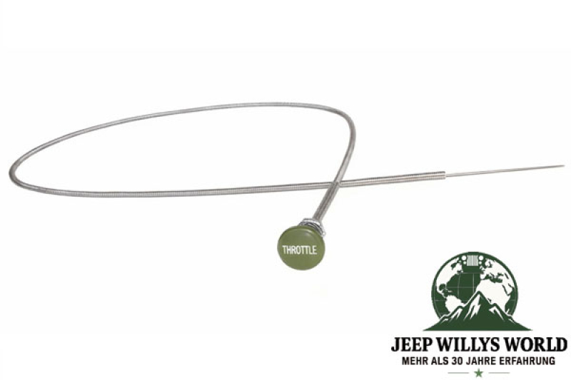 Gaszug mit Knopf Jeep Willys MB + Ford GPW 41-64