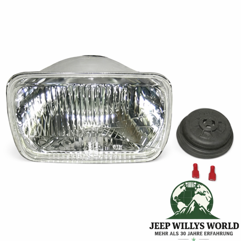 Scheinwerfer Einsatz H4 ohne LWR Jeep Wrangler + Cherokee 84-95