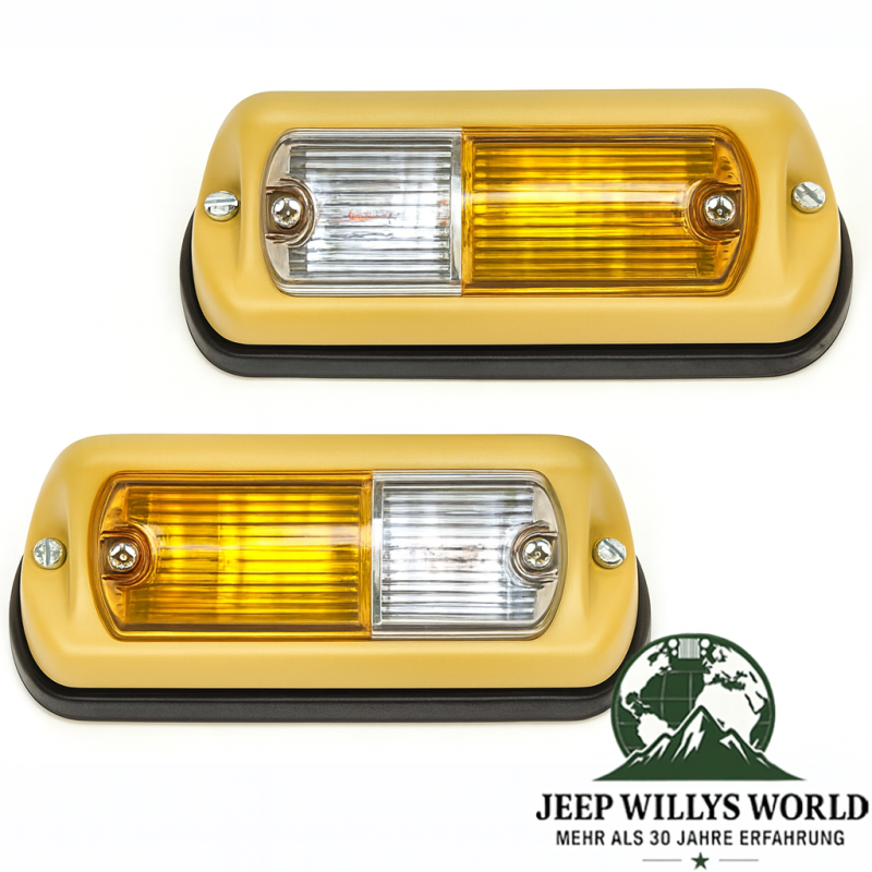 Turn Signal or Parking Lamp Fender Front Left + Right Jeep CJ Wrangler 72-95