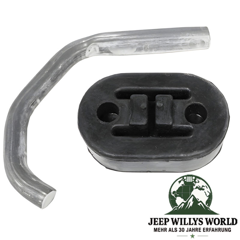 Auspuffgummi und Aufhänger Halter für 4,0L, 4,7L, 5,2L und 5,9L Benzin Motor. Jeep Grand Cherokee ZJ / ZG / WJ / WG (1996-2004).
