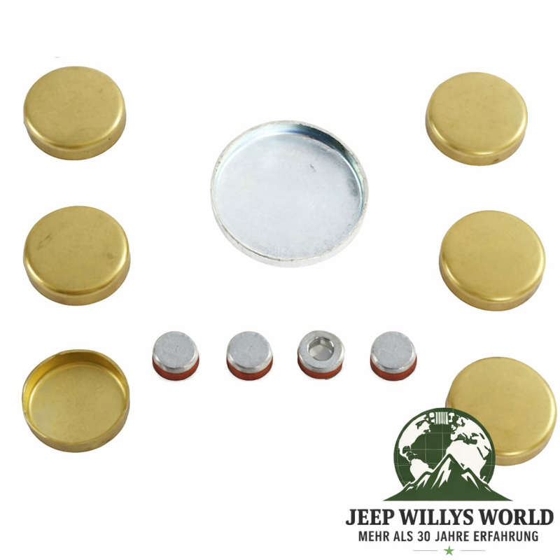 Engine Expansion Plug Set 11-piece 5,0 + 5,9 L Jeep CJ 72-86