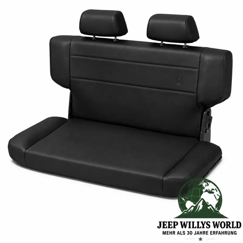 Bestop Rücksitzbank umklappbar und faltbar, inkl. Kopfstützen Black Denim Jeep Wrangler TJ (1996-2006)