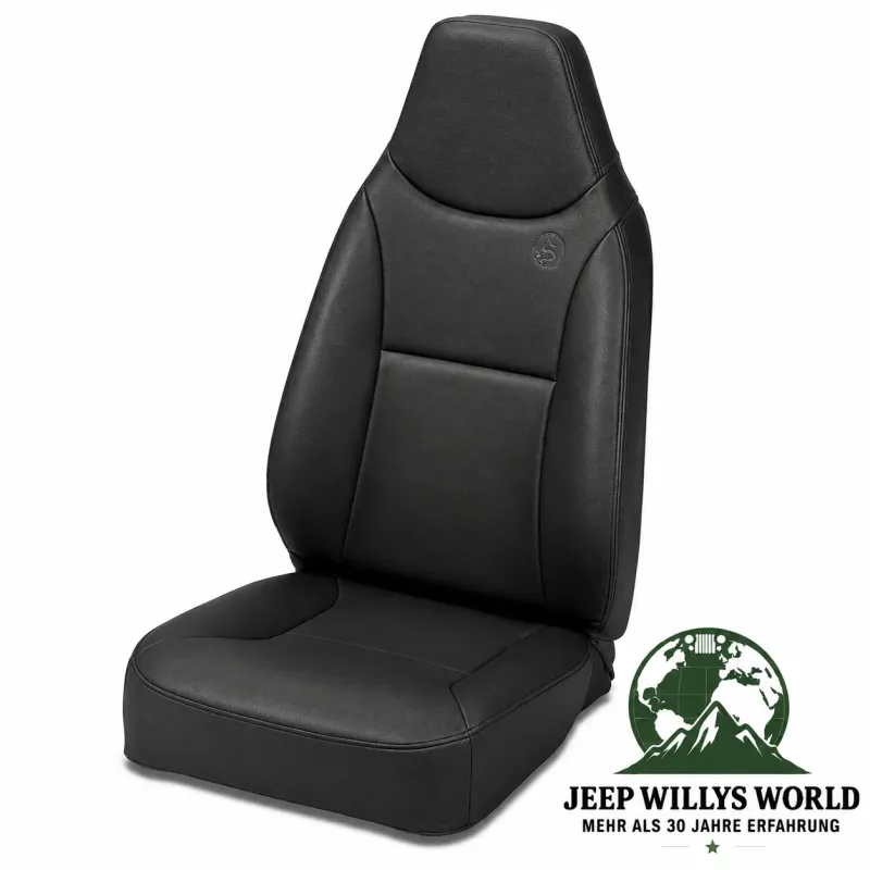 Bestop Ersatz Sitz Trailmax II vorne rechts oder links Black Denim Jeep CJ5 CJ7 CJ8 / Wrangler YJ TJ (1976-2006)