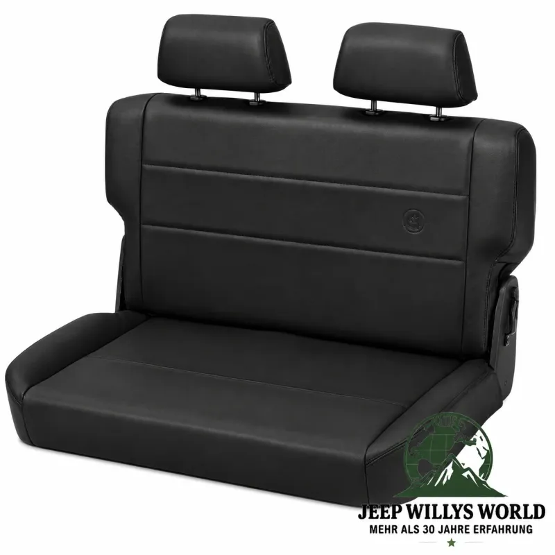 Bestop Rücksitzbank umklappbar und faltbar, inkl. Kopfstützen Black Denim Jeep CJ5 CJ7 CJ8 / Wrangler YJ (1955-1995)