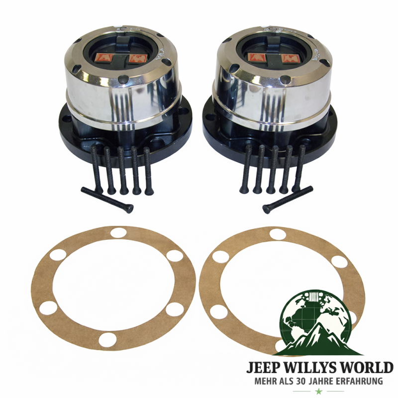 Freilaufnaben Set für 6 Loch Flansch Jeep CJ 72-81