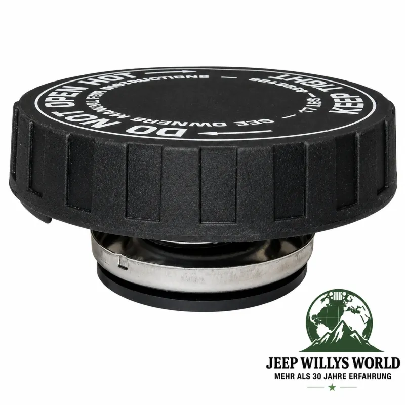 Gates Radiator Cap 17 Lbs. Jeep Wrangler JK, Cherokee KJ, KK,  Patriot MK, Compass MK, Grand Cherokee WJ, WK (02-18)