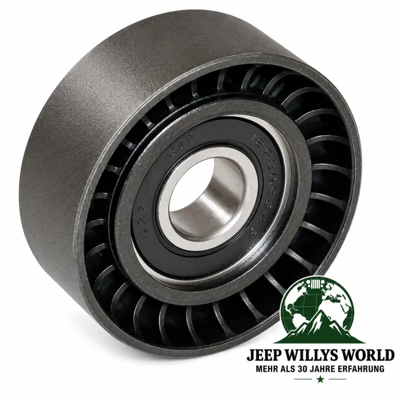 Crown Umlenkrolle Spannrolle Laufrolle rechts oben mit Flachriemen Jeep Wrangler JK, JL  3,0L + 3,6L (12-24)