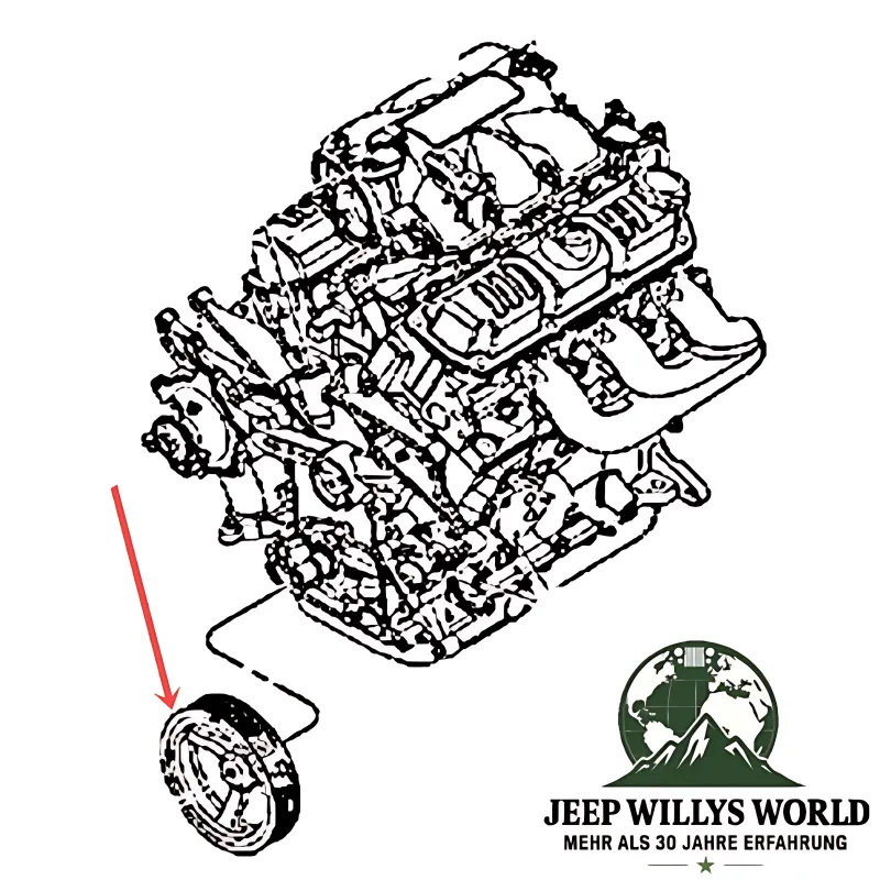 Dorman Crankshaft Harmonic Balancer Jeep Wrangler JK with 3.8L (07-11)