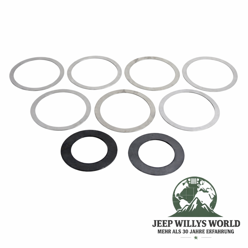 Kegelrad Einstellscheiben Satz Hinterachse Dana 35 Jeep Wrangler + Cherokee + Grand Cherokee 84-06