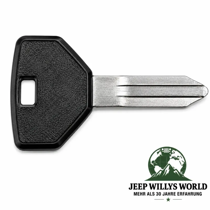 Crown Ignition Key Blank Jeep Wrangler YJ / Cherokee XJ / Grand Cherokee ZJ (1992-1993)