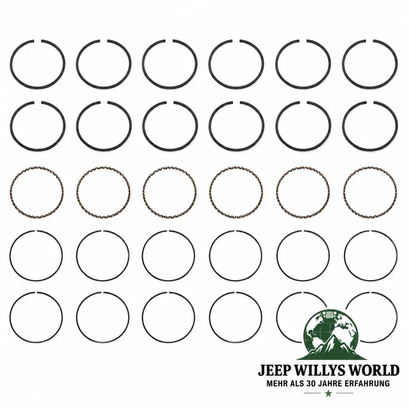 Sealed Power Kolbenringe Set Motor 0.30" Übermass Jeep Wrangler YJ / Cherokee XJ / Comanche MJ / Grand Cherokee ZJ 4,0 L 6 Zyl. (1987-1995)