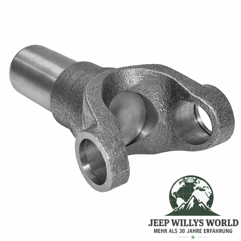 Kardanflansch Dana 30 Vorderachse, 44 Hinterachse, 300 Verteilergetriebe Jeep CJ Wrangler Cherokee Commanche 66-93, Flansch verschraubung auf Montagepunkten liegend, ganzer Artikel zu sehen.