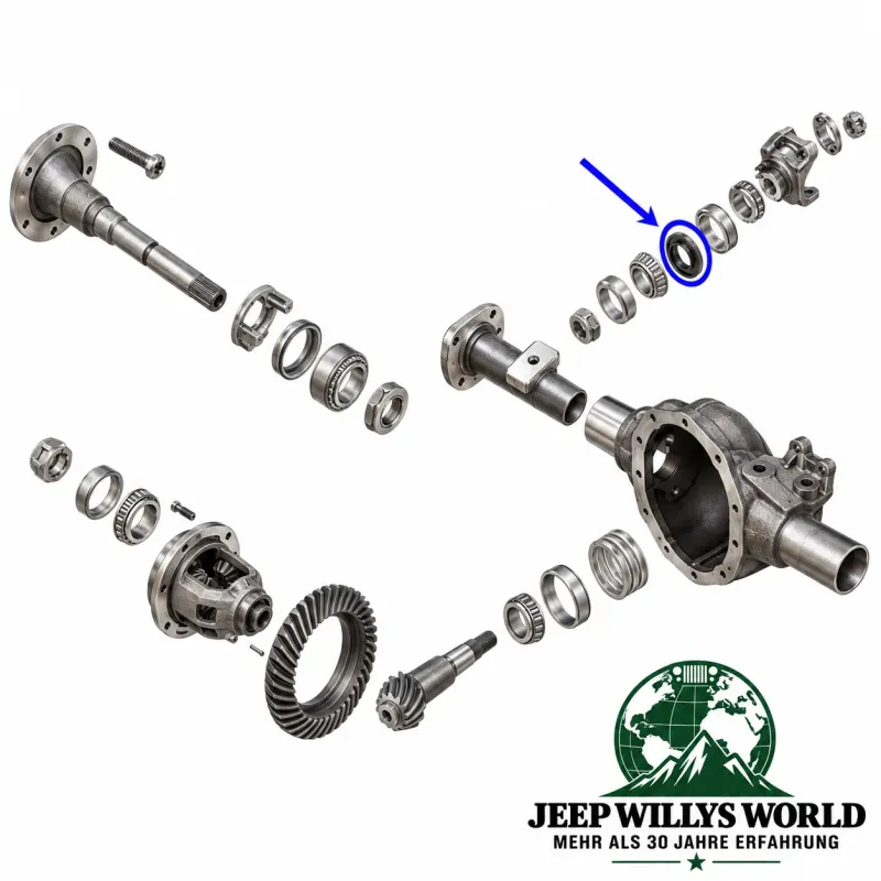 Pinion Seal O-Ring Inner Rear Axle Dana 35 Jeep Cherokee + Grand Cherokee 99-04