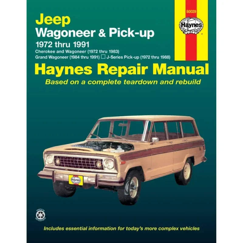 Haynes Reparaturanleitung Jeep Cherokee, Wagoneer, Grand Wagoneer, J-Series Pick-Up (72-91)