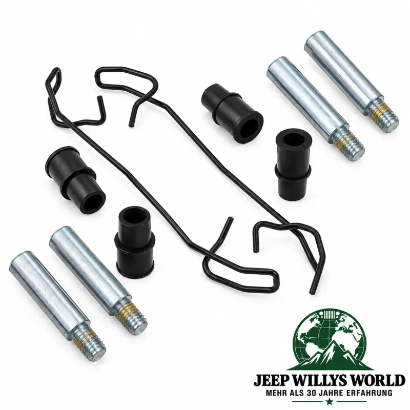 Raybestos Bremssattel Schrauben + Spannfedern Set vorne mit Teves Bremssystem Jeep Grand Cherokee WJ WG (99-04)