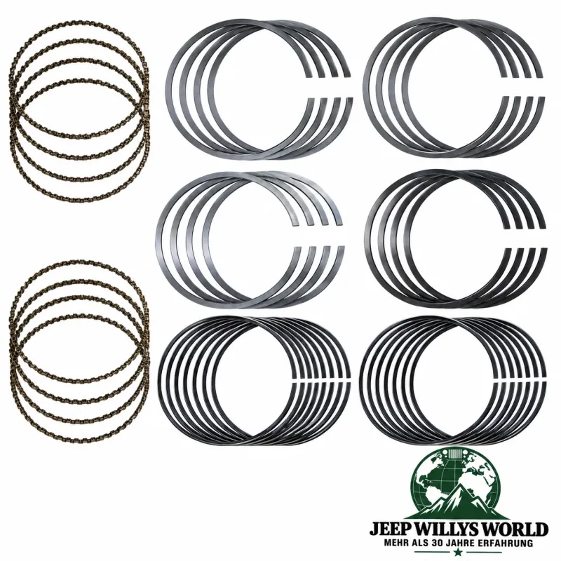 Crown Piston Ring Set Engine 0.20" Oversize Jeep Grand Cherokee WJ WG WH WK, Commander XH XK 4.7L (99-10)
