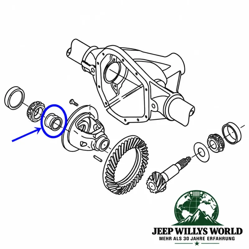 Carrier Bearing Shim Front Axle Dana 30 Jeep Grand Cherokee 99-04