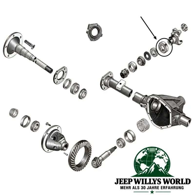 Pinion Seal Differntial Input Dana 44 Rear Axle Jeep Grand Cherokee 99-00
