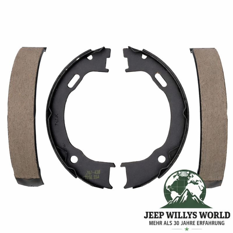 Bremsscheibe Paar Vorderachse Jeep CJ YJ XJ MJ 82-89, 4 Stück, Übersichtsbild auf Belagseite.