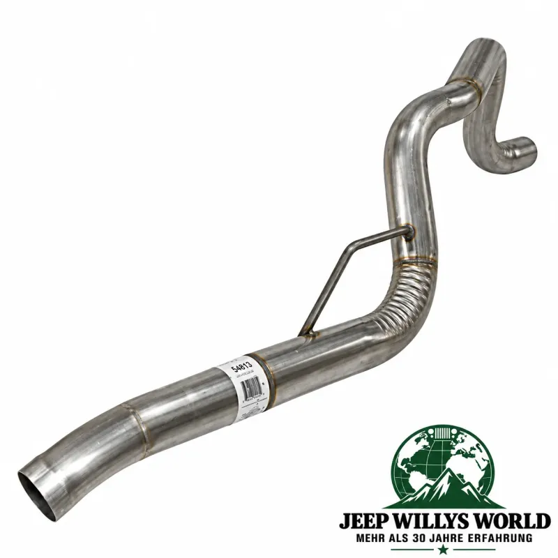 Walker Exhaust Tailpipe (aluminized) with 2,25" (57,15 mm) for 2.7L CRD, 4.0L, 4.7L engine. Jeep Grand Cherokee WJ / WG (99-04)