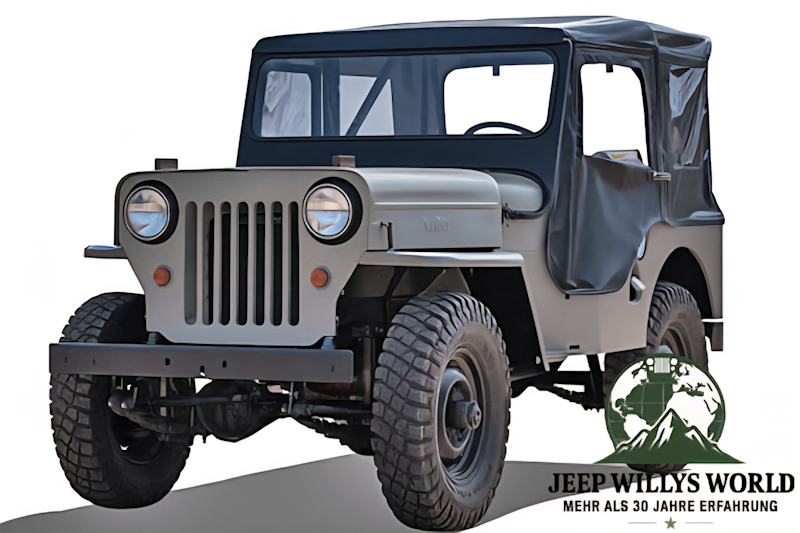 Tigertop incl. Doors Black Crush Jeep Willys CJ3B 53-64