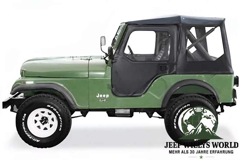 Tigertop Softtop incl. Doors Bestop Black Jeep CJ5 76-83