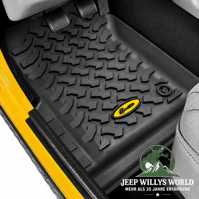 Bestop Fußraumwannen Passformwannen Paar vorne Bestop Jeep CJ5 CJ7 CJ8 / Wrangler YJ (1976-1995)