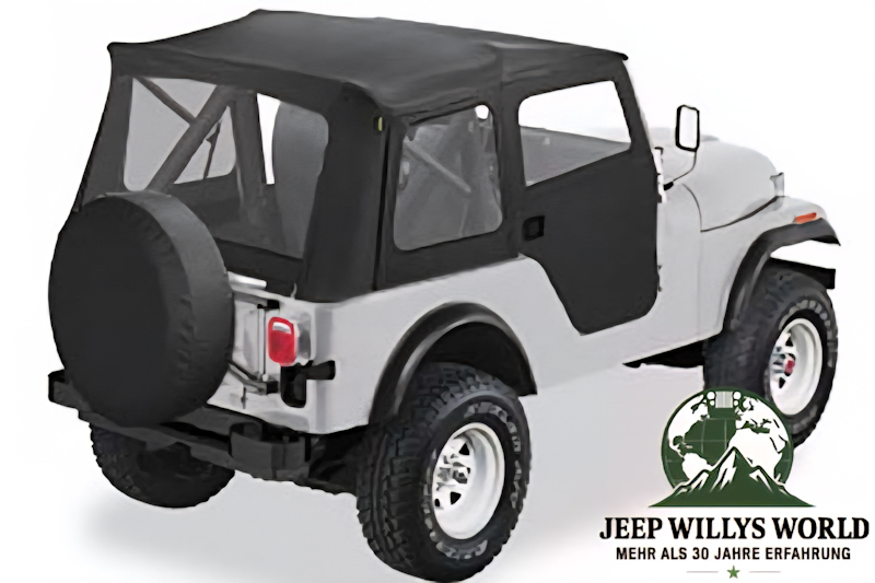 Supertop Verdeck incl. teilbare Türen Black Crush Jeep CJ5 76-83