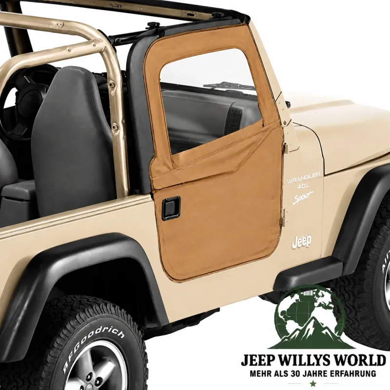 Bestop 2-Piece Doors Pair Soft Doors Spice Denim Jeep Wrangler TJ (1996-2006)