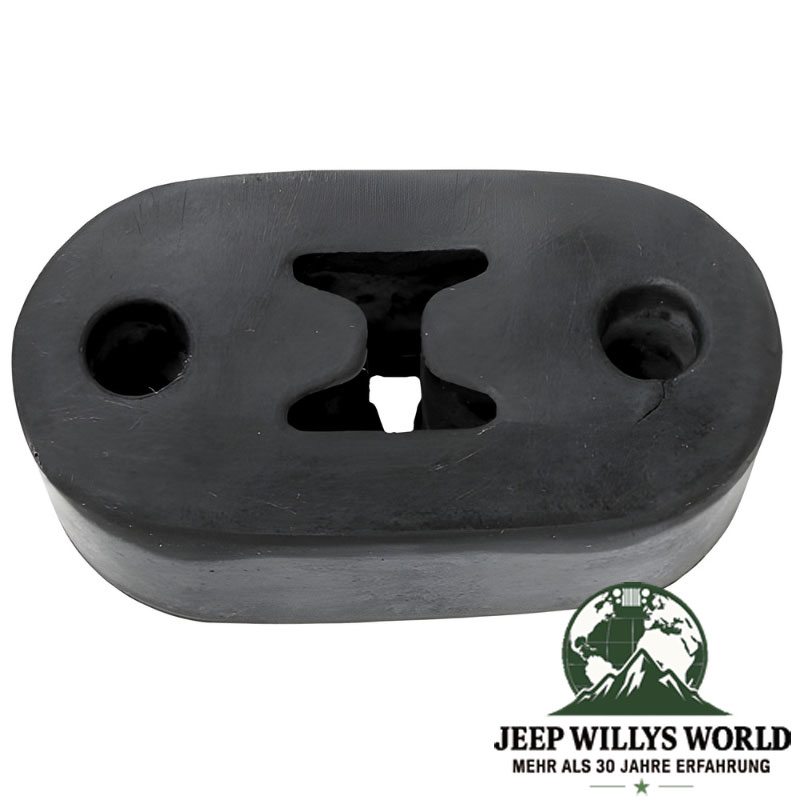 Auspuffgummi, Halter für das Endrohr vorne, alle Motoren. Jeep Cherokee XJ / Comanche MJ (1984-2001).