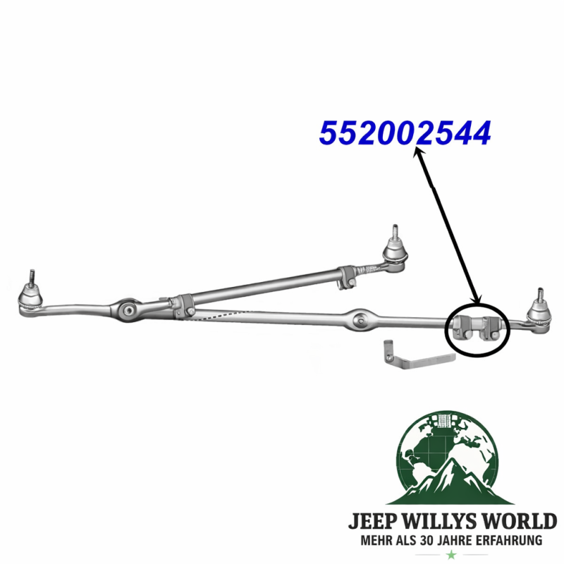 Spurstangen Einstellhülse Jeep Wrangler 87-95