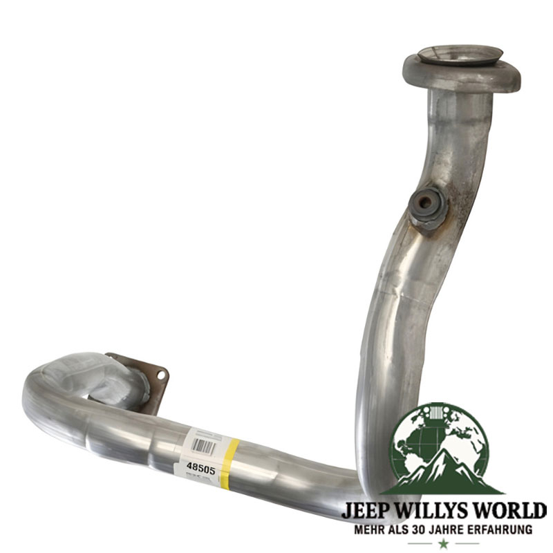 Aluminisiertes Hosenrohr, Flammrohr für 2,5L Motor Auspuffanlage. Jeep Wrangler YJ (1987-1992).