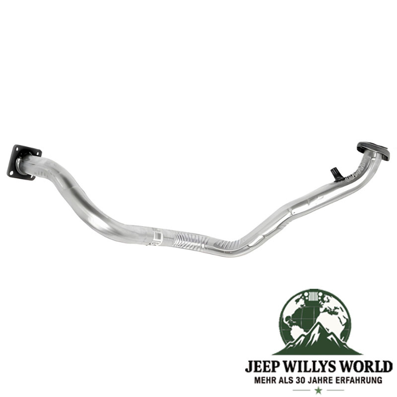 Front Exhaust Pipe (aluminized steel) for 4.2L engine. Jeep Wrangler YJ (1987-1990).