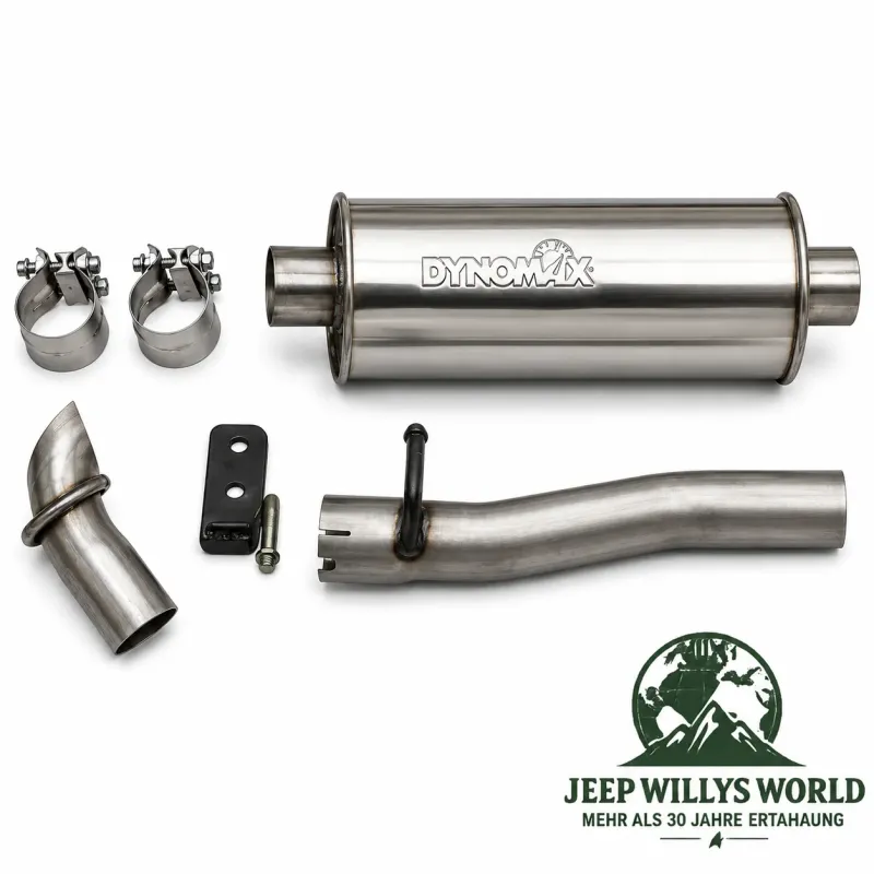 Performance Endtopf & Endrohr Ultra Flow für 3,8L Jeep Wangler Unlimited JK 4-Türer 00-06