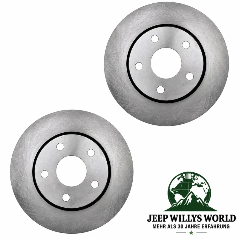 Raybestos R-Line Brake Rotor pair Front Ø 302mm Jeep Wrangler JK (07-18)