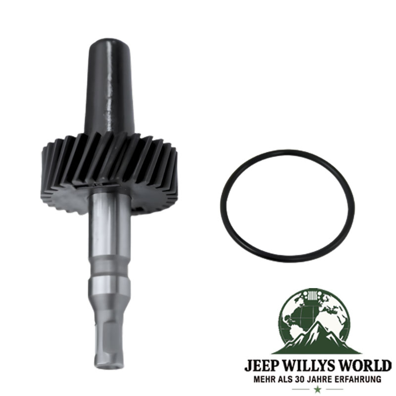 Tachoritzel, Tachoantrieb mit 29 Zähnen und kurzem Schaft inkl. O-Ring für NP231 Verteilergetriebe. Jeep Cherokee XJ / Wrangler YJ / TJ (1993-2006).