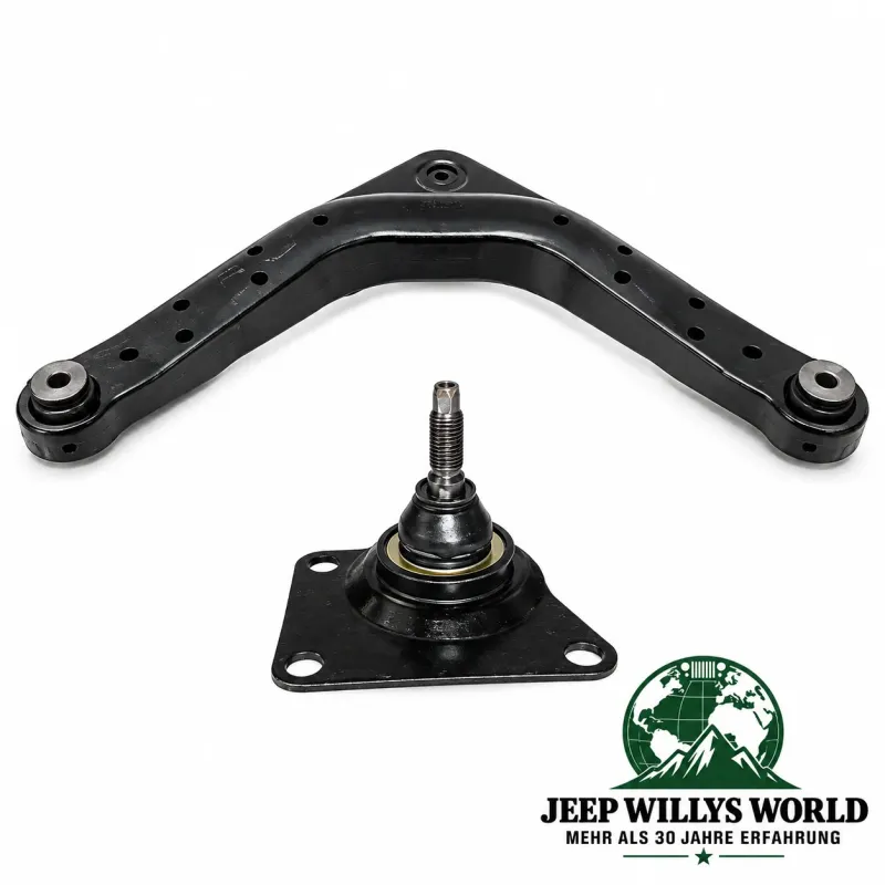 Crown Control Arm Set Rear Upper Center incl. Bushings and Guide Joint Jeep Grand Cherokee WJ WG (99-04)