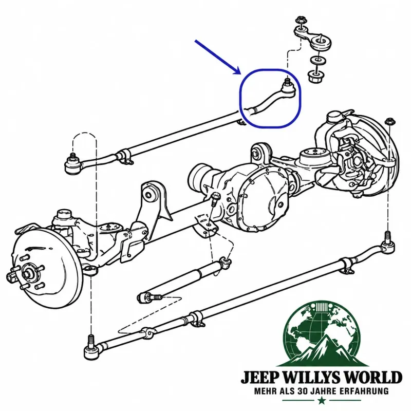 Schubstangenkopf links oben Premium Jeep Grand Cherokee WJ WG 99-04