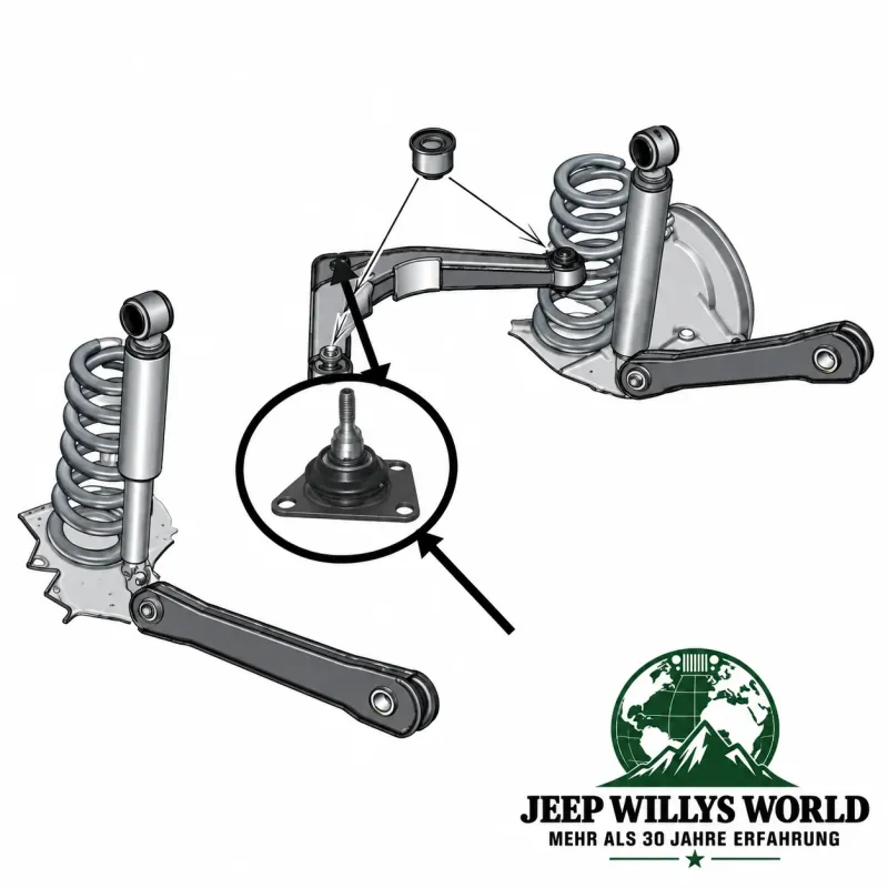 Dorman Traggelenk Querlenker Premium Hinterachse oben Jeep Grand Cherokee WJ WG (99-04)