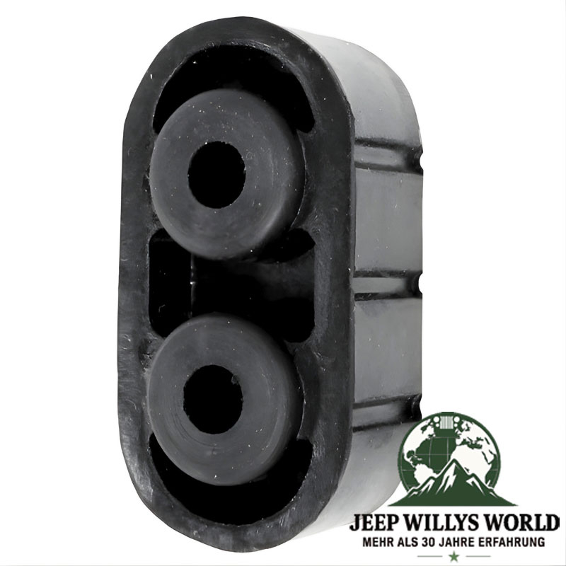 Auspuffgummi, Halter für Jeep Wrangler TJ (hinten) / Grand Cherokee WJ / WG (hinten) / Liberty KJ (vorne). (1996-2007).