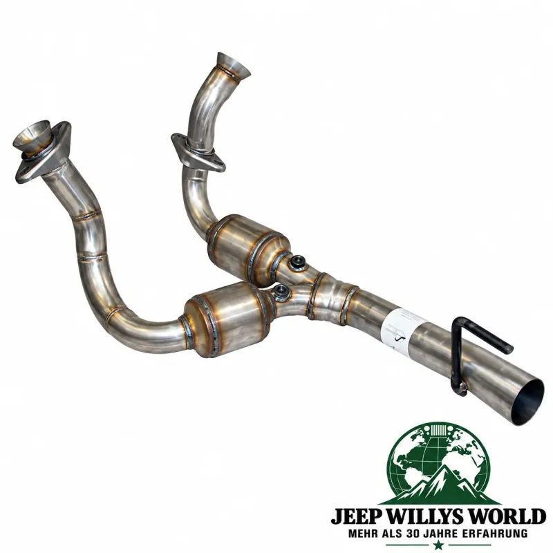 Flammrohr Hosenrohr mit zwei Katalysatoren 3,8L Jeep Wrangler JK (07-09)