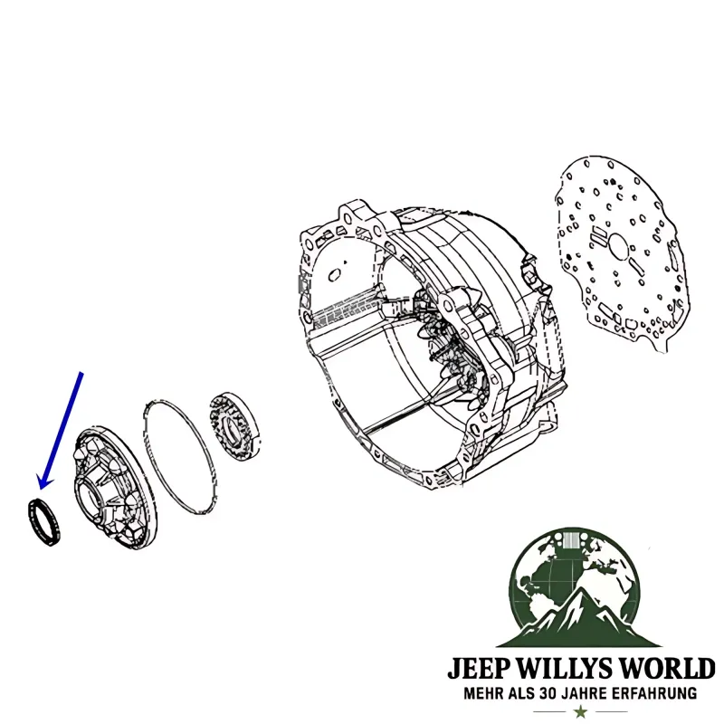 Crown Oil Pump Seal Automatic Transmission Jeep Wrangler JK ,Cherokee KK , Grand Cherokee WH WK2, Commander XH XK (05-18)