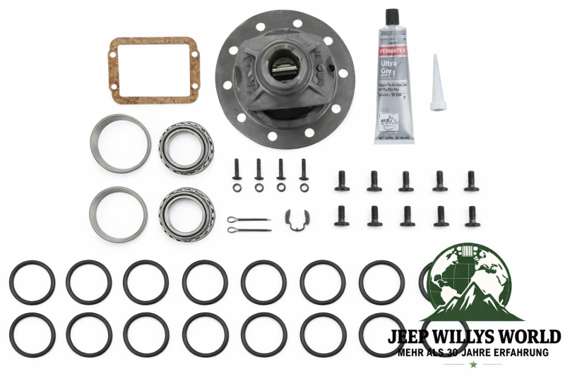 Differential Case Kit Front Axle Dana 30 Ratio 3.07 + 3.55 Jeep Wrangler + Cherokee + Grand Cherokee 90-06