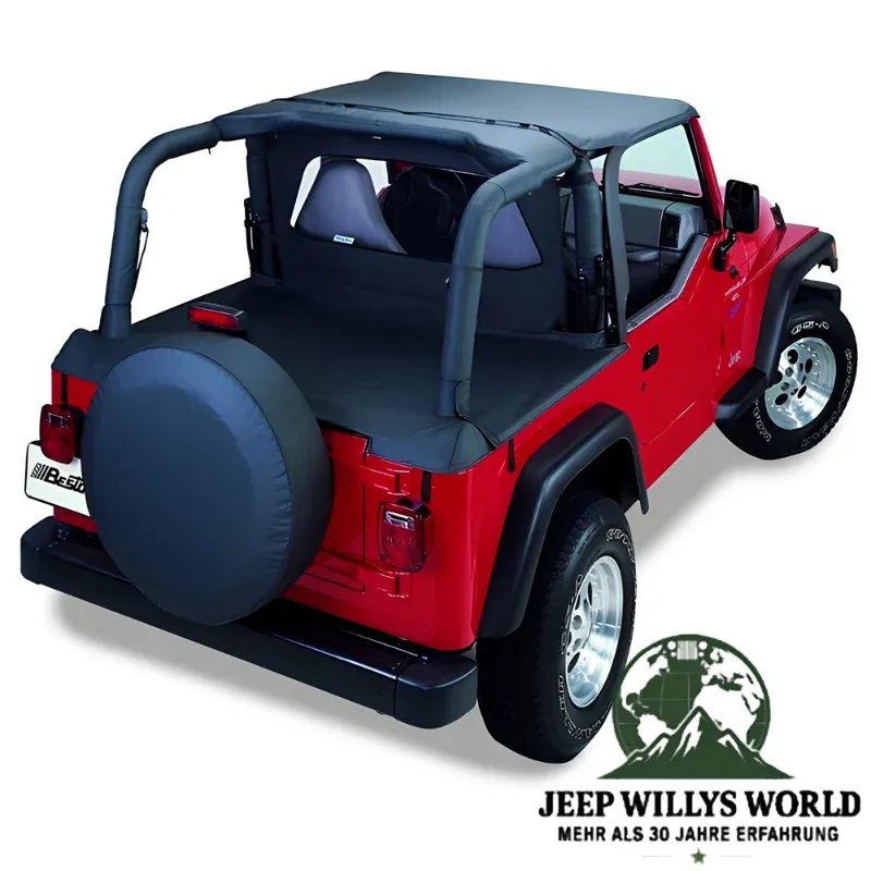 Bestop Strapless Header Bikini Top Vinyl Black Diamond Jeep Wrangler TJ (2003-2006)