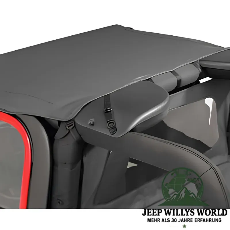 Bestop Strapless Header Bikini Top Vinyl Black Diamond Jeep Wrangler TJ (2003-2006)