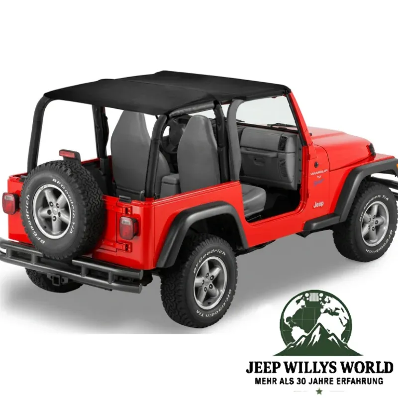 Bestop Safari  Bikini Top Strapless Black Denim Jeep Wrangler TJ (1996-2002)